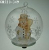 Wholesale christmas snowman ball with LED light