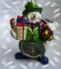 2011 polyresin Christmas gift snowman ornaments (D20338)