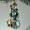 Wholesale glass christmas tree hanging ornament
