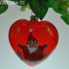 glass christmas tree hanging ornament