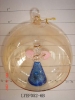 GLASS X'MAS ORNAMENTS