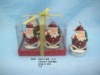 santa decorative christmas candle ornament