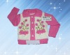 Wholesale 2011 New collection embroidered flower baby knitwear,child garment,kids clothing,children wear for girl's cardigan