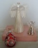 Glass christmas ornaments angel figurine