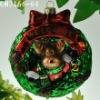 Wholesale glass christmas tree hanging ornament