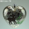 Wholesale glass christmas tree hanging ornament