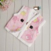 baby pink berber fleece waistcoats