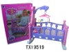 Wholesale baby doll rocking bed with music