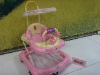 plastic baby walker with awning and push rod