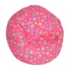 pink and circle beanbag chair