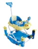 Wholesale plastic adjustable height musical baby walker