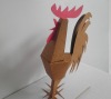 decoration paper rooster toys