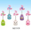 Wholesale Plastic cartoon rechargeable mini clip on fan