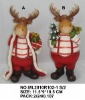 Wholesale 2asst reindeer in polyresin for christmas decorations