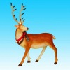 Wholesale Lively christmas resin reindeer, holiday decoration