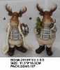 Wholesale 2asst reindeer in polyresin for christmas decoration
