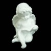 Wholesale polyresin angel figurines reading book