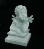 Wholesale Poly holding chin cherub figurine