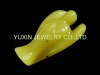 Wholesale carving angel with wing figurine Lemon jade statue