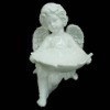 Wholesale polyresin angel figurines bird feeder
