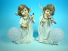 Wholesale 8"Polyresin angel standing with musical instrument
