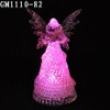 Wholesale glass christmas angel with LED light