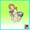Wholesale ceramic christmas santa angel candle holder