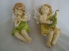 Wholesale 5.5"Polyresin crafts Angel with trumpet,Chinese lute