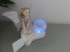 Wholesale Newest Design Resin fairy angel with lighting for gift and crafts