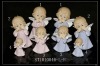 Wholesale Fashionable ceramic angels pink/blue