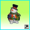Wholesale gift ceramic christmas santa snowman