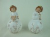 Wholesale ceramic white glazed praying angel figurines