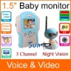 Wholesale 3-ch 2.4GHz baby monitor