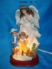 Wholesale polyresin religious angel guard night light