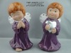 Wholesale Ceramic purple glaze christmas Angel hair products