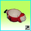 Wholesale christmas ceramic red pot