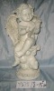Wholesale polyresin angel writting letters for house decoration