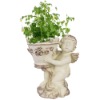 Wholesale Polyresin crafts angel planter
