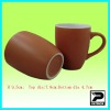 Wholesale promotion ceramic drum mug with handle