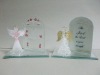 Wholesale GLASS BIRTHSTONE ANGEL WITH TEXT PRINTED