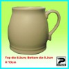 Wholesale promotion ceramic drum mug with handle