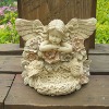 Wholesale Polyresin fairy bird feeder and decoration