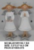 Wholesale 2asst christmas angel in polyresin for ornaments