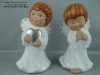 Wholesale Ceramic glaze Angel wing children chrichristmas LOVE