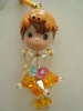 Wholesale Mobile phone decoration,polyresin doll