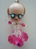Wholesale polyresin beautiful ornament,bag hanger