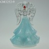 Wholesale glass angel with LED light