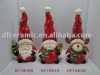 Wholesale ceramic christmas figurine in high-hat
