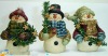 Wholesale 3" polyresin snowman holding branch for decoration-hotselling!
