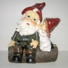 Wholesale Polyresin Santa Claus With Baby Figurines Decoration Craft